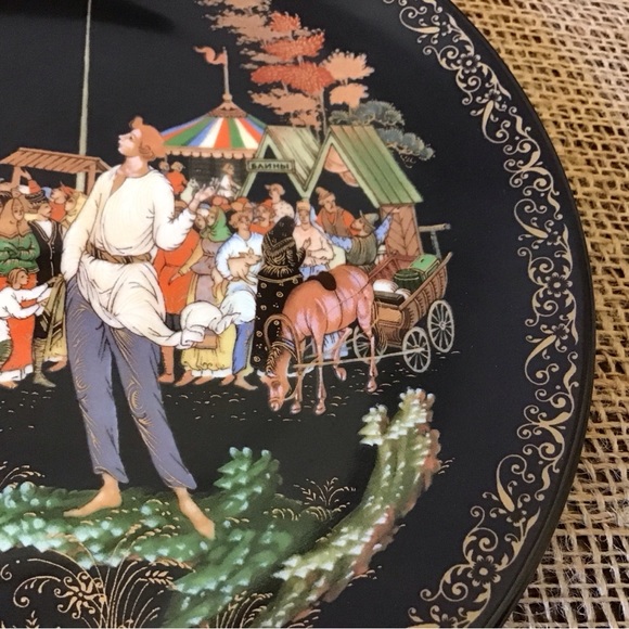 Vintage 1988 Russian Legends Fairy Tale porcelain plate. Plate #2 in the… - Picture 2 of 7